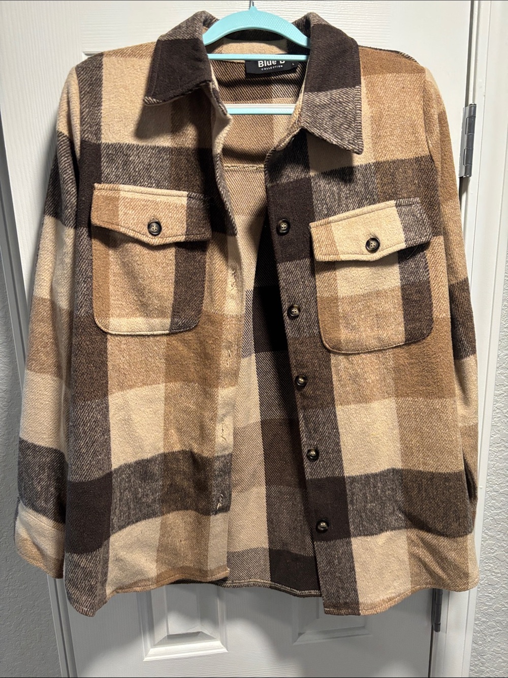 Brown Plaid Flannel Shacket